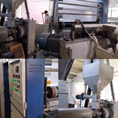 সম্পর্কে সর্বশেষ কোম্পানী কেস ব্যবহৃত 60-2000tex প্লাস্টিক এক্সট্রুডিং ফ্ল্যাট ফিল্ম স্ট্রেচিং মেশিন 1.5M