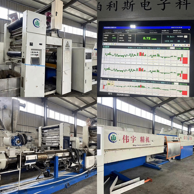 250m/Min 1.3M Second Hand PP Tape Flat Yarn Extrusion Machine Flat Film Stretching Line