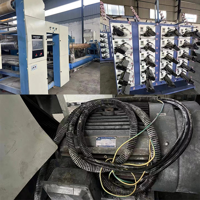 1.8M آلة التطويق من اليد الثانية 110kw مزدوج النواة مرشح آلة تمدد الخيوط المسطحة