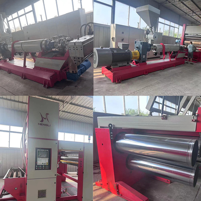 ماشین اکستروژن استفاده شده 1.5M با سرعت بالا ماشین کشش فیلم مسطح PP HDPE خط اکستروژن نخ مسطح