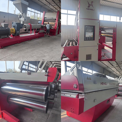 ماشین اکستروژن استفاده شده 1.5M با سرعت بالا ماشین کشش فیلم مسطح PP HDPE خط اکستروژن نخ مسطح