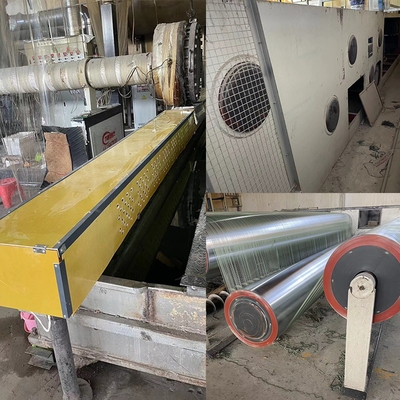 4500kg/24hours Used Plastic Drawing Machine Polypropylene Flat Yarn Tape Extrusion Line